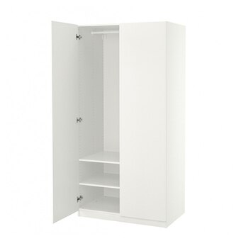 IKEA Pax / forsand kleiderschrank weiß/weiß 100x60x201 cm Angebot