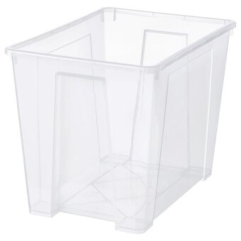 IKEA Samla box transparent 56x39x42 cm/65 l Angebot