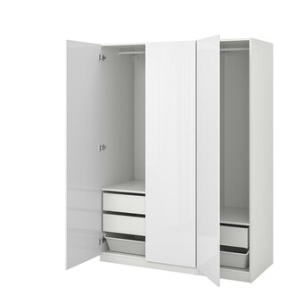 IKEA Pax / fardal kleiderschrank weiß/hochglanz/weiß 150x60x201 cm Angebot