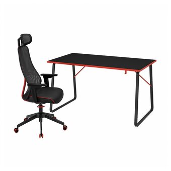 IKEA Huvudspelare / matchspel gamingschreibtisch und -stuhl schwarz Angebot
