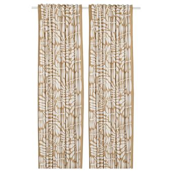 IKEA Majsmott 2 gardinenschals beige/weiß Angebot