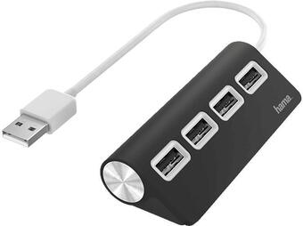 MediaMarkt Hama 4 ports, usb-hub, schwarz Angebot