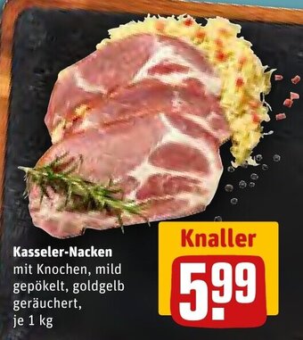 REWE Kasseler-Nacken mit Knochen, 1 kg Angebot