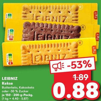 Kaufland LEIBNIZ Kekse 150-200 g Packg. Angebot