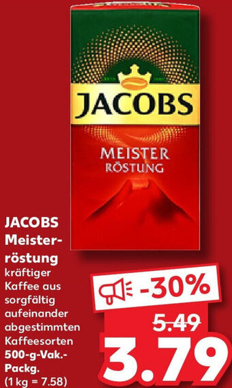 Kaufland JACOBS Meisterröstung 500-g-Vak. Packg. Angebot