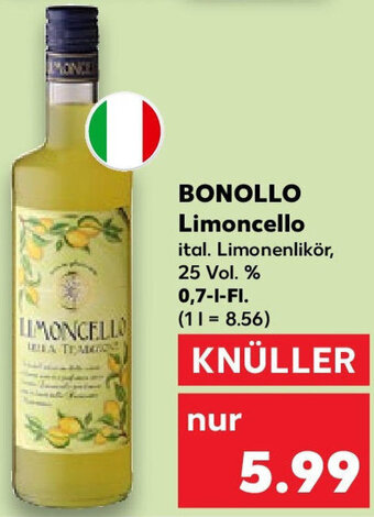 Kaufland BONOLLO Limoncello 0,7 L-Fl. Angebot