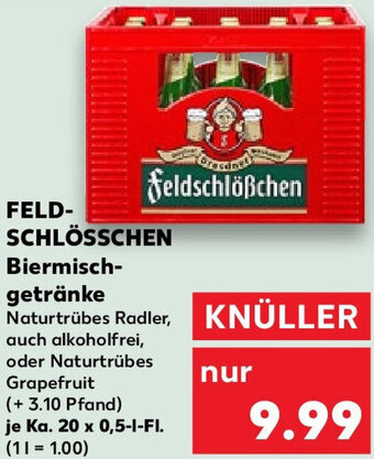 Kaufland FELDSCHLÖSSCHEN Biermischgetränke Ka. 20x0,5 L-Fl. Angebot