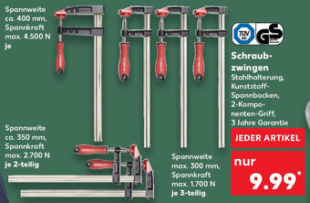 Kaufland Parkside Schraubzwingen Angebot