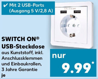 Kaufland SWITCH ON USB-Steckdose Angebot