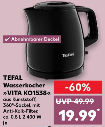 Kaufland TEFAL Wasserkocher VITA KO1538 Angebot