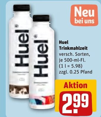 REWE Huel Trinkmahlzeit versch. Sorten, 500ml Angebot