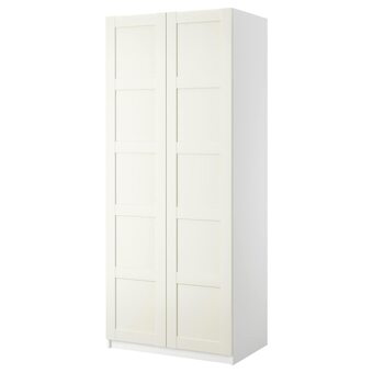IKEA Pax / bergsbo schrank mit 2 türen weiß/weiß 100x60x236 cm Angebot
