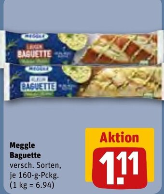 REWE Meggle Baguette versch. Sorten, 160g Angebot