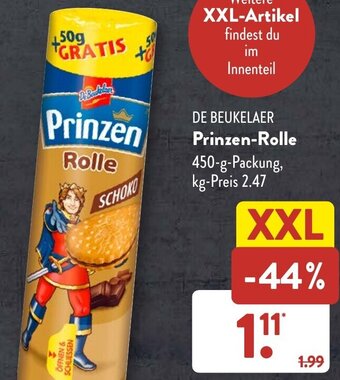 Aldi Süd DE BEUKELAER Prinzen-Rolle 450 g Packung Angebot