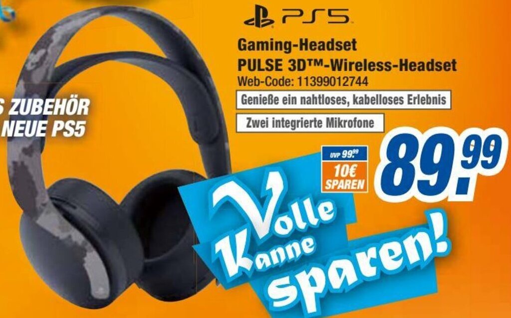 PS5 GamingHeadset PULSE 3DWireless Headset Angebot bei expert Octomedia