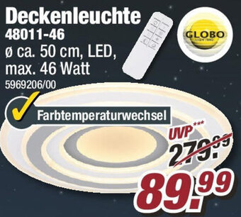 Poco GLOBO LIGHTING Deckenleuchte 48011-46 Angebot