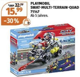 Müller PLAYMOBIL SWAT-MULTI-TERRAIN QUAD 71147 Angebot