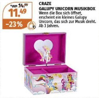 Müller CRAZE GALUPY UNICORN MUSIKBOX Angebot