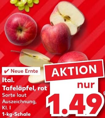 Kaufland Ital. Tafeläpfel, rot 1 kg Schale Angebot