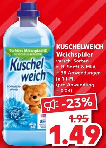 Kaufland KUSCHELWEICH Weichspüler 1-L-FI. Angebot