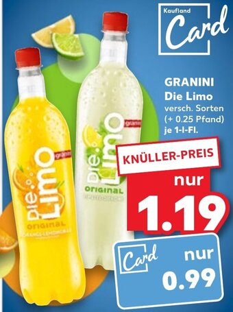 Kaufland GRANINI Die Limo 1 L-Fl. Angebot