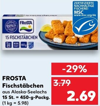 Kaufland FROSTA Fischstäbchen 450 g Packg. Angebot