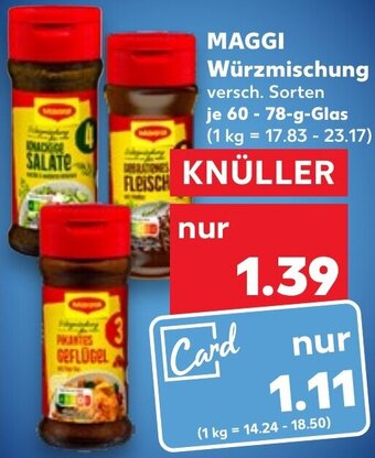 Kaufland MAGGI Würzmischung 60-78 g Glas Angebot