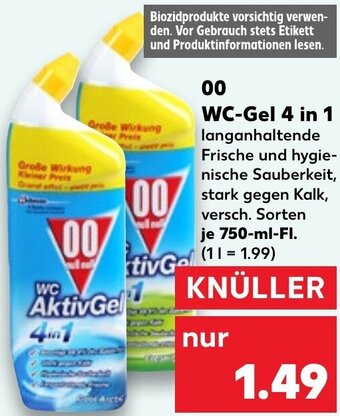 Kaufland 00 WC-Gel 4 in 1, 750 ml Fl. Angebot