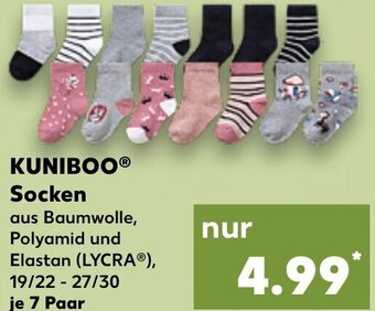 Kaufland KUNIBOO Socken 7 Paar Angebot