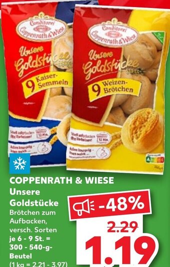 Kaufland COPPENRATH & WIESE Unsere Goldstücke 300 - 540 g Beutel Angebot