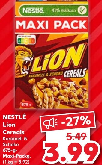 Kaufland NESTLÉ Lion Cereals 675-g Maxi-Packg. Angebot