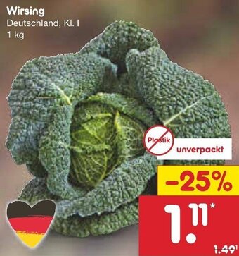 Netto Marken-Discount Wirsing 1 kg Angebot