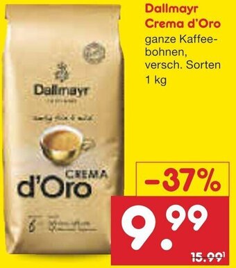 Netto Marken-Discount Dallmayr Crema d'Oro 1 kg Angebot