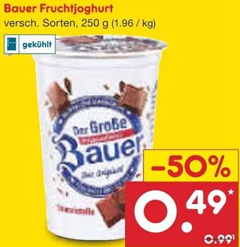 Netto Marken-Discount Bauer Fruchtjoghurt 250 g Angebot
