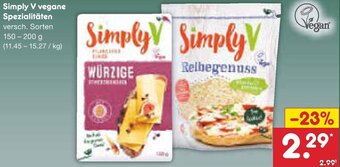 Netto Marken-Discount Simply V vegane Spezialitäten 150 - 200 g Angebot