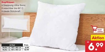 Netto Marken-Discount Kopfkissen Angebot