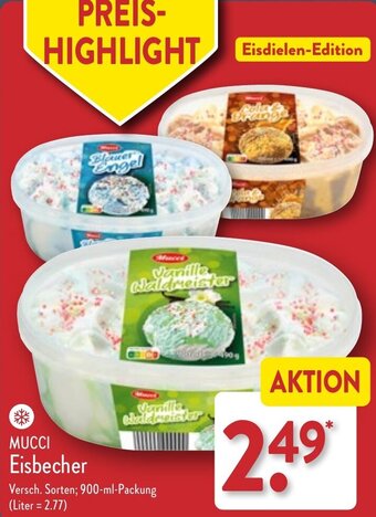 Aldi Nord MUCCI Eisbecher 900 ml Packung Angebot