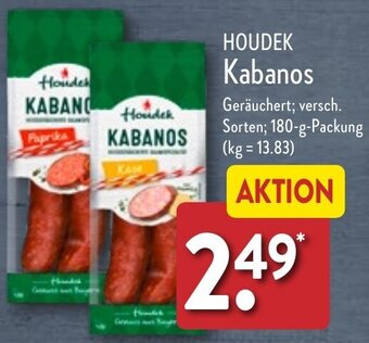 Aldi Nord HOUDEK Kabanos 180 g Packung Angebot