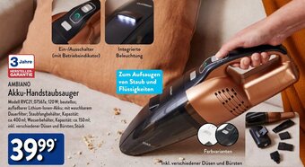 Aldi Nord AMBIANO Akku-Handstaubsauger Angebot