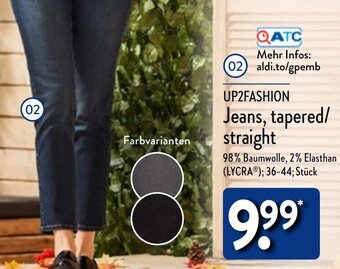 Aldi Nord UP2FASHION Jeans, tapered/ straight Angebot