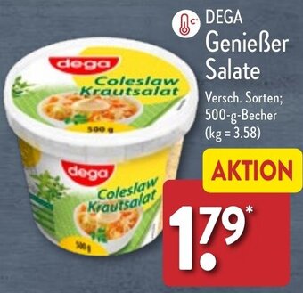 Aldi Nord DEGA Genießer Salate 500 g Becher Angebot