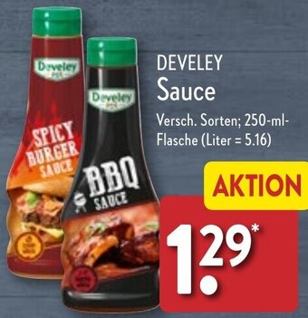 Aldi Nord DEVELEY Sauce 250 ml Flasche Angebot