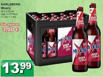 Getränkeparadies Gefromm KARLSBERG Mixery 20 x 0,5 Liter Angebot