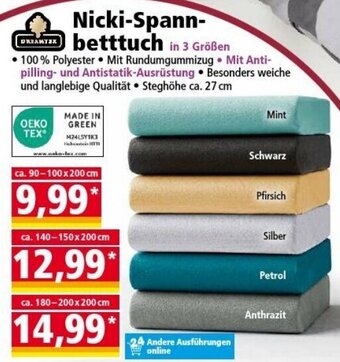 Norma DREAMTEX Nicki-Spannbetttuch Angebot