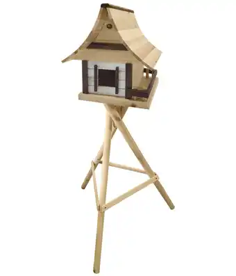 Dehner Dehner natura futterhaus pagode mit balkon, inkl. ständer, ca. b75/h142/t65 cm Angebot