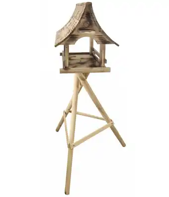 Dehner Dehner natura futterhaus pagode, geflammt, inkl. ständer, ca. b75/h142/t65 cm Angebot