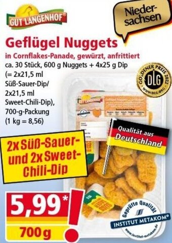 Norma GUT LANGENHOF Geflügel Nuggets 700 g Angebot