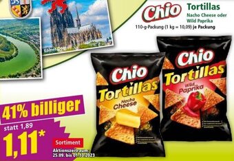 Norma Chio Tortillas 110 g Packung Angebot