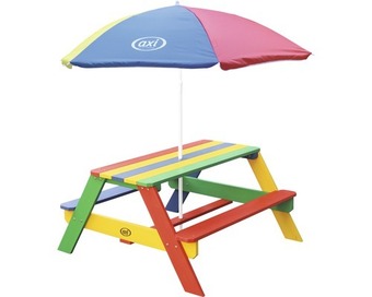 Hornbach Kinder picknicktisch axi nick 4-sitzer holz bunt Angebot