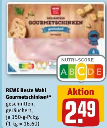 REWE REWE Beste Wahl Gourmetschinken 150g Angebot